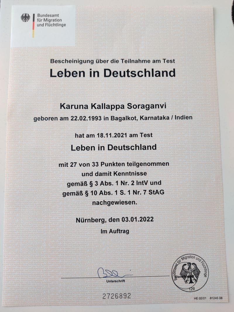 Test zum Leben in Deutschland online kaufen