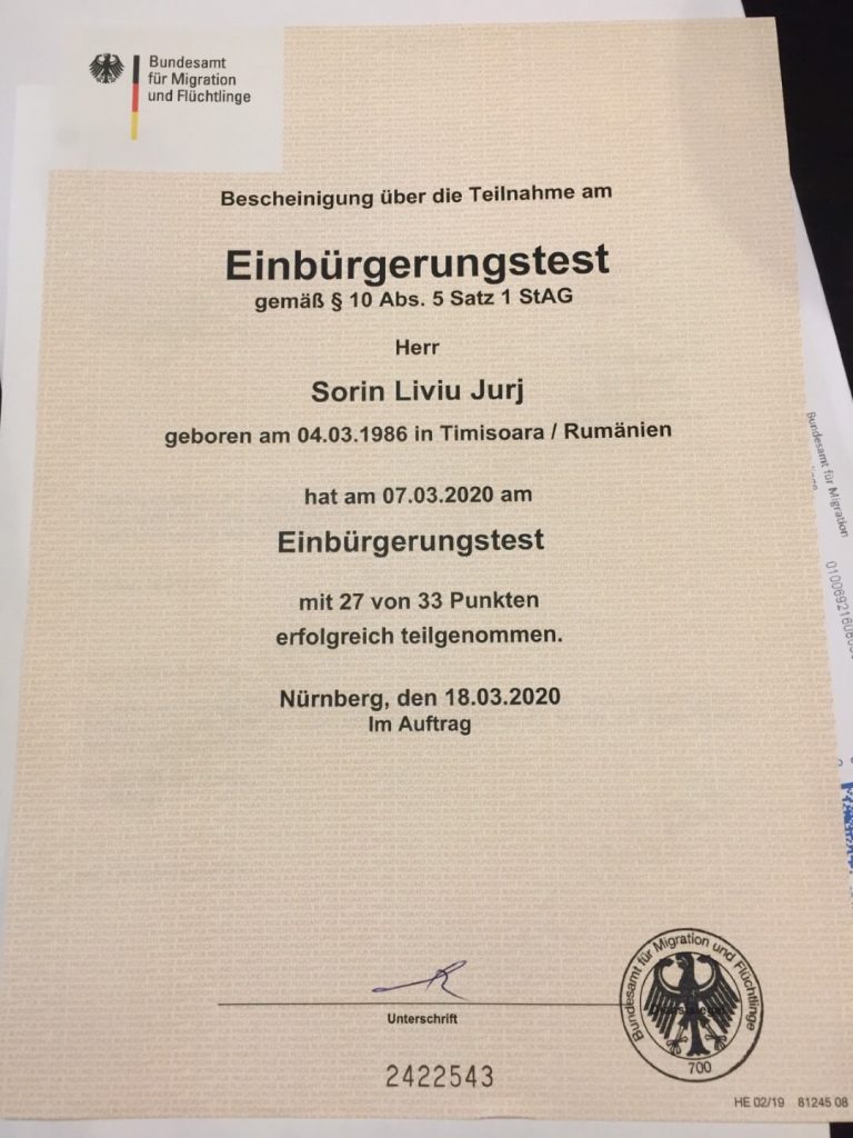 eEinbürgerungstest Vhs Berlin